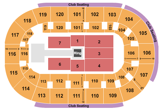 Hertz Arena WWE Seating Chart